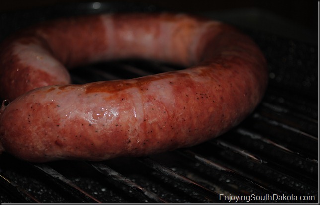 German Sausage from Bluebird Locker in Delmont SD