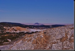 picture of Bear Butte from White Rocks in Deadwood