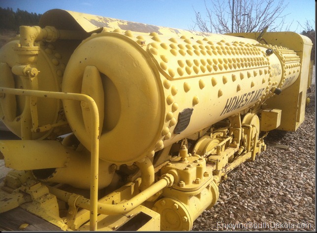 photo locomotive 1A a commpressed air train from homestake mining company