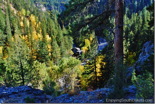 photo of the dice in Spearfish Canyon