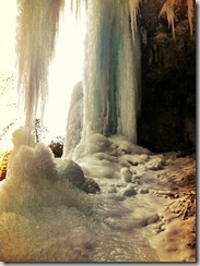 photo of ice in Spearfish Canyon