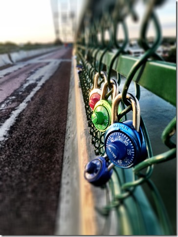 locks on meridian bridge