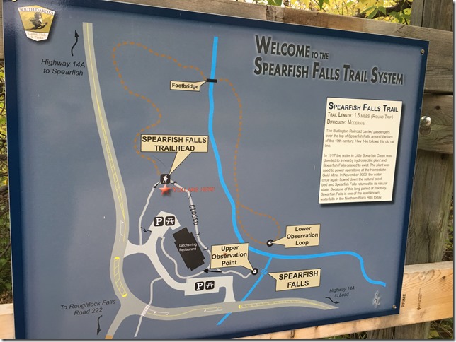 hiking speafish falls trail map