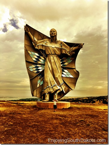 Dignity of earth and sky during the day on the bluffs of the Missouri River, Chamberlain South Dakota